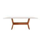 Ver imagem 2 de Mesa para Sala de Jantar Portugal 180cm Tampo Canto Moeda Laqueado com Vidro