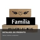 Ver imagem 3 de Objeto Decorativo Familia Projeto de Deus Madeira Pinus Amadeirado Shoppingnet para Sala e Estante