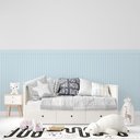 Ver imagem 1 de 5 Rolos - Papel de Parede Decorativo Autocolante Meia Parede Infantil