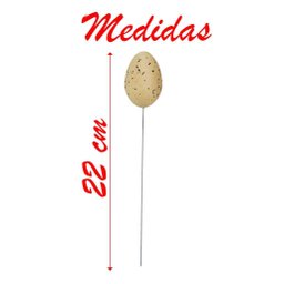 Enfeite Decorativo Ovo de Páscoa 30 Unidades com Haste - 2