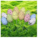 Ver imagem 4 de Enfeite Decorativo Ovo de Páscoa 30 Unidades com Haste