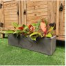 Vaso Floreira Jardineira Flat Polietileno 57x15x15cm Japi - Preto Ardósia - 3