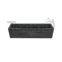 Ver imagem 3 de Vaso Floreira Jardineira Flat Polietileno 57x15x15cm Japi - Preto Ardósia