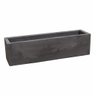 Vaso Floreira Jardineira Flat Polietileno 57x15x15cm Japi - Preto Ardósia - 1