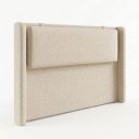 Ver imagem 6 de Cabeceira de Cama Queen Pier Estofada Off White 188cm Alto Padrão