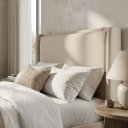 Ver imagem 3 de Cabeceira de Cama Queen Pier Estofada Off White 188cm Alto Padrão
