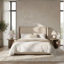 Ver imagem 1 de Cabeceira de Cama Queen Pier Estofada Off White 188cm Alto Padrão