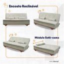 Ver mais imagens de Sofá Cama Estoril 1,90m Suede Velut - King House