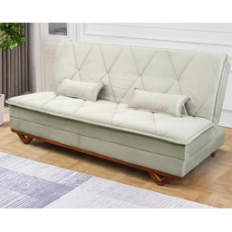 Sofá Cama Estoril 1,90m Suede Velut - King House - 1