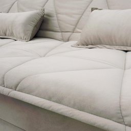 Sofá Cama Estoril 1,90m Suede Velut - King House - 4