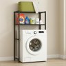 Estante Organizador Lavanderia Banheiro Suporte Maquina Lavar 2 Prateleiras Rack Armario Multiuso - 1