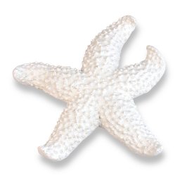Estrela Decorativa de Mesa Branca em Resina 16 Cm - 1