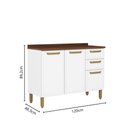 Ver imagem 5 de Cozinha Completa Aço Grafite/branco Bella Bertolini