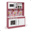Ver imagem 6 de Armário Infantil Armário Cozinha Infantil Lux 77cm MDF Branco e Rosa