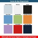 Ver imagem 6 de Armário de Arquivo Oficio 4 Gavetas Pandin 47 Cm (larg) Aço Preto C- Frente Gaveta Verde C- Chave