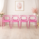 Ver imagem 1 de Cadeira Allegra Rosa - Kit com 4