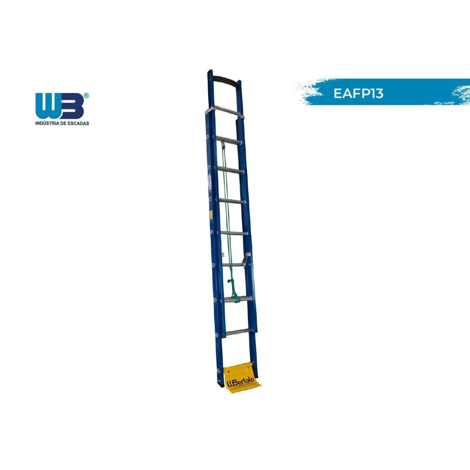 Escada em Fibra Extensível Vazada 13 Degraus 2,60x4,10m Premium WBertolo - 5