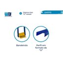 Ver imagem 2 de Escada em Fibra Extensível Vazada 15 Degraus 2,90x4,70m Premium WBertolo