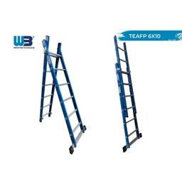 Escada em Fibra Tesoura Extensível 6x10 Degraus 1,90x3,20m Premium Wbertolo - 5