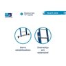 Escada em Fibra Tesoura Extensível 6x10 Degraus 1,90x3,20m Premium Wbertolo - 3