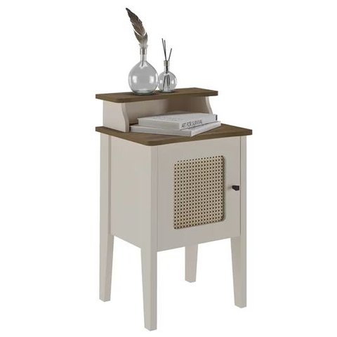 Mesa de Apoio Charlotte Pinho/Off White Artely