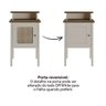 Mesa de Apoio Charlotte Pinho/Off White Artely - 3