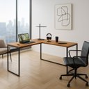 Ver imagem 6 de Mesa em L Industrial para Escritório e Home Office:xingu