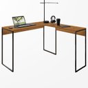 Ver imagem 1 de Mesa em L Industrial para Escritório e Home Office:xingu