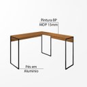 Ver imagem 7 de Mesa em L Industrial para Escritório e Home Office:xingu