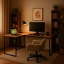 Ver imagem 5 de Mesa em L Industrial para Escritório e Home Office:xingu