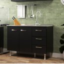 Ver imagem 3 de Balcão de Cozinha sem Pia e Tampo 2 Portas 3 Gavetas Carolina