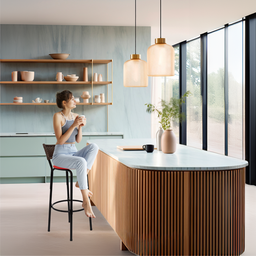 Banqueta para Cozinha Banco Alto Junco Argila Balcão Ilha Bancada Bares Piscina Área Gourmet - 6