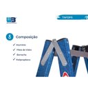 Ver imagem 3 de Escada em Fibra Tesoura Dupla 5 Degraus 1,50m Premium WBertolo