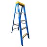 Escada em Fibra Tesoura 4 Degraus 1,50m com Patamar Premium WBertolo - 1