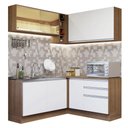Ver imagem 3 de Armário de Cozinha Completa de Canto 329cm Rustic Branco Glamy Madesa 02