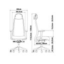 Ver imagem 2 de Cadeira Escritório Presidente Ergonômica NR17 Assento Regulável Signature Comfort Preto