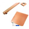 Kit Ducha Chuveiro Slim Inox 20x20 + Braço Rosa Gold E165 Luuk Young - 3