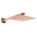 Ver imagem 1 de Kit Ducha Chuveiro Slim Inox 20x20 + Braço Rosa Gold E165 Luuk Young