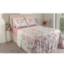 Ver imagem 1 de Jogo de Cama Duplo Casal 4 Peças 140 Fios 250x220cm Adele Realce Premium - Sultan