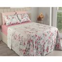 Ver imagem 2 de Jogo de Cama Duplo Casal 4 Peças 140 Fios 250x220cm Adele Realce Premium - Sultan