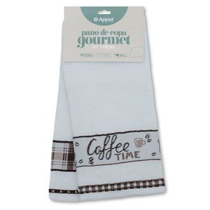 Kit Pano de Copa 2 Peças Gourmet Café + Xadrez