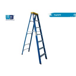 Escada em Fibra Tesoura 6 Degraus 2,10m com Patamar Premium Wbertolo - 5