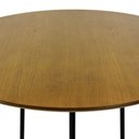 Ver imagem 5 de Mesa Alta Bistrô Gabi 1 Lugar Redonda MDF 80cm Cinamomo Estrutura Metal