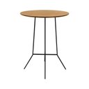Ver imagem 3 de Mesa Alta Bistrô Gabi 1 Lugar Redonda MDF 80cm Cinamomo Estrutura Metal