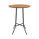 Ver imagem 4 de Mesa Alta Bistrô Gabi 1 Lugar Redonda MDF 80cm Cinamomo Estrutura Metal