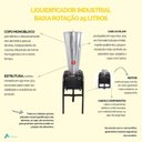 Ver imagem 3 de Liquidificador Industrial Baixa Rotação 25 Litros Vitalex Lqi-25