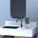 Ver mais imagens de Porta Toalha de Rosto Banheiro Lavabo Bancada Preto Yiwu