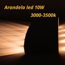 Ver imagem 3 de Arandela Led 10w Efeito 10 Fachos Branco Quente 3000-3500k Acabamento Preto Biv Marca Hitec