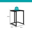 Ver imagem 2 de Conjunto 2 Banquetas Carraro Tubo Preto Madeirado Preto