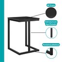 Ver imagem 5 de Conjunto 2 Banquetas Carraro Tubo Preto Madeirado Preto